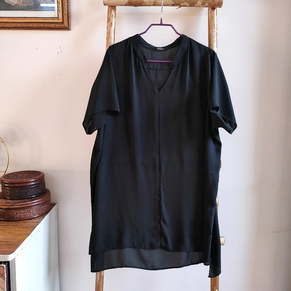 AbPlus Tops - 🌹The Quiet Luxury Collection🌹Black Minimalist Long Top